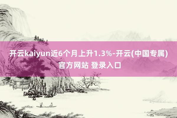 开云kaiyun近6个月上升1.3%-开云(中国专属) 官方网站 登录入口